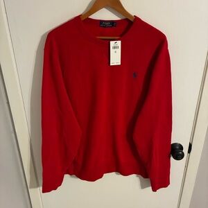 Polo Ralph Lauren Red Crewneck Sweater NWT